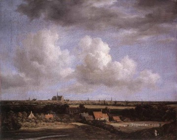 Jacob van Ruisdael Painting - Paisaje con vistas a Haarlem Jacob Isaakszoon van Ruisdael